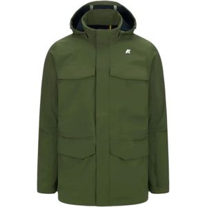 K-Way, Heren, Jassen, Groen, Maat: 2XL Fleece,