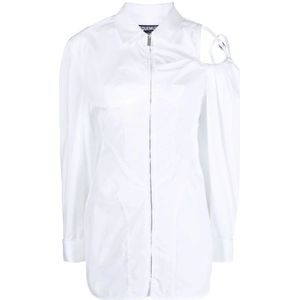 Jacquemus, Dames, Jurken, Wit, Maat: XS Katoen,