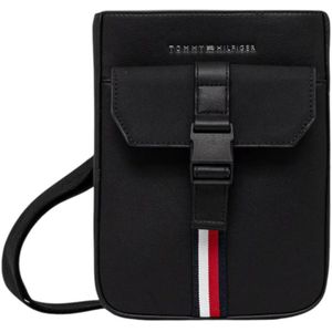 Tommy Hilfiger - Mini Crossover Tas - Zwart - 100% Polyurethaan