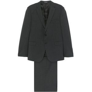 Emporio Armani, Heren, Pakken, Grijs, Maat: 2XL Wol,
