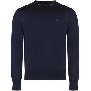 Dsquared2, Heren, Truien, Blauw, Maat: S