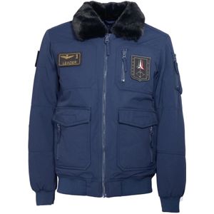 Aeronautica Militare, Heren, Jassen, Blauw, Maat: L Katoen,
