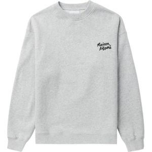 Maison Kitsuné, Dames, Sweatshirts & Hoodies, Grijs, Maat: M Katoen,