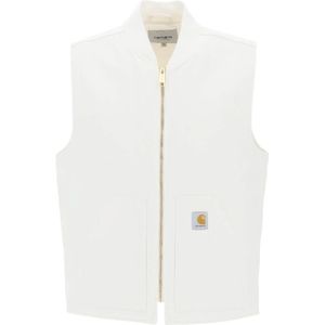 Carhartt Wip, Heren, Jassen, Wit, Maat: L Katoen,