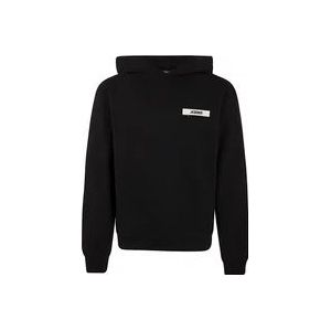 Jacquemus Zwarte Gros Grain Hoodie , Black , Heren , Maat: XL