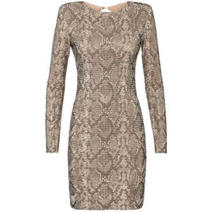 Philipp Plein, Dames, Jurken, Beige, Maat: XS Viscose,