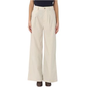 Woolrich, Dames, Broeken, Beige, Maat: W30