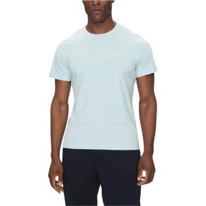 Barbour, Heren, Tops, Blauw, Maat: M Katoen,