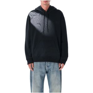 MM6 Maison Margiela, Heren, Sweatshirts & Hoodies, Zwart, Maat: L