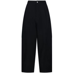 Darkpark, Dames, Broeken, Zwart, Maat: S Wol,