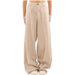 Haikure, Dames, Broeken, Beige, Maat: W28