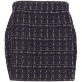 Liu Jo - Minirok - Zwart - Gebreide Afwerking - Lurex Details