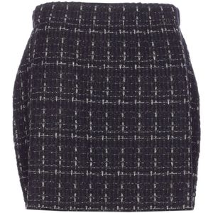 Liu Jo - Minirok - Zwart - Gebreide Afwerking - Lurex Details