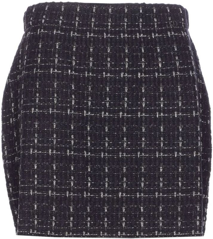 Liu Jo - Minirok - Zwart - Gebreide Afwerking - Lurex Details