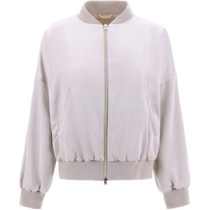 Herno, Dames, Jassen, Roze, Maat: M Satijn,