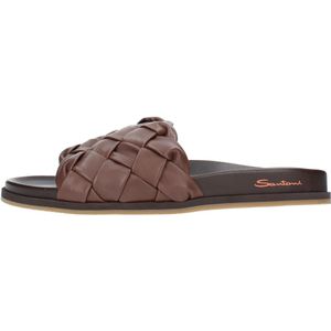 Santoni Sandalen Bruin , Brown , Heren , Maat: 41 EU