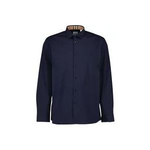 Burberry Klassiek Overhemd , Blue , Heren , Maat: M