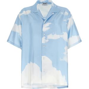 Moschino, Heren, Overhemden, Veelkleurig, Maat: L Zijde,