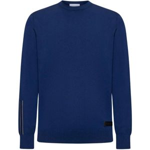 Richmond, Heren, Truien, Blauw, Maat: S Viscose,