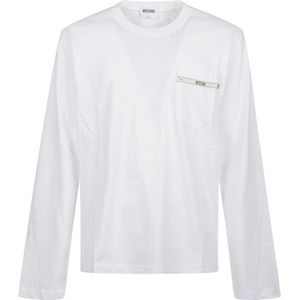 Moschino, Heren, Tops, Wit, Maat: XL Katoen,