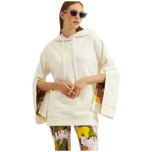 La DoubleJ, Dames, Sweatshirts & Hoodies, Beige, Maat: L Katoen,