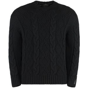 Paul & Shark, Heren, Truien, Zwart, Maat: S Wol,