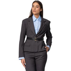 Kocca, Dames, Jassen, Grijs, Maat: L Leer,