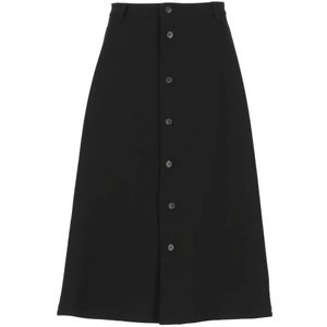 Ralph Lauren, Dames, Rokken, Zwart, Maat: M Wol,