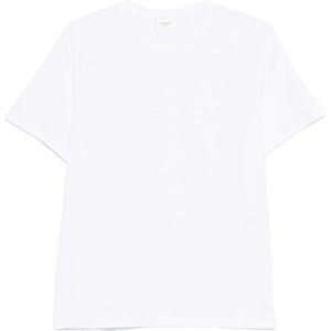 Saint Laurent, Heren, Tops, Wit, Maat: M Katoen,