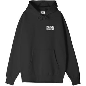 Obey, Heren, Sweatshirts & Hoodies, Zwart, Maat: S Katoen,