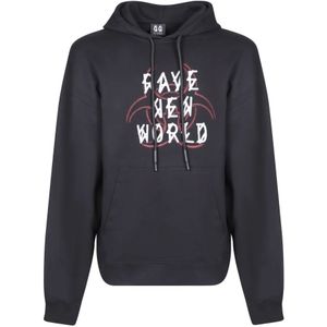 44 Label Group, Heren, Sweatshirts & Hoodies, Zwart, Maat: L Katoen,