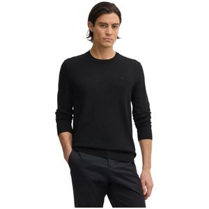 Michael Kors - Truien - Zwart - Wol - Ronde Hals - Logoborduursels