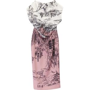 Moschino, Dames, Jurken, Veelkleurig, Maat: XS Poliester,