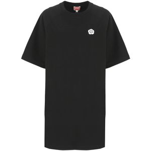 Kenzo, Dames, Jurken, Zwart, Maat: XS Katoen,