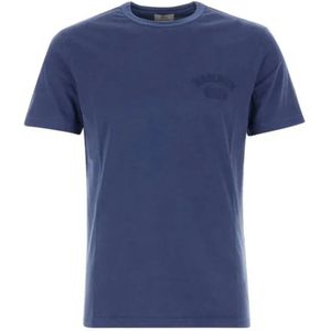 Woolrich, Heren, Tops, Blauw, Maat: S Katoen,