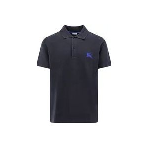 Burberry Zwart T-shirt met EKD-borduursel , Black , Heren , Maat: XL