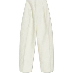 Jacquemus, Dames, Broeken, Wit, Maat: 2XS Katoen,