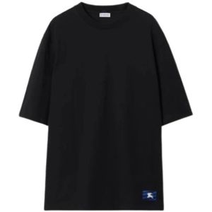 Burberry, Heren, Tops, Zwart, Maat: XS Katoen,