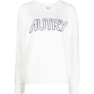 Autry, Dames, Sweatshirts & Hoodies, Wit, Maat: S