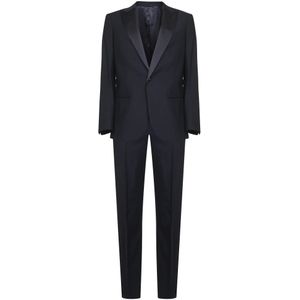 Giorgio Armani, Heren, Pakken, Blauw, Maat: XL Wol,