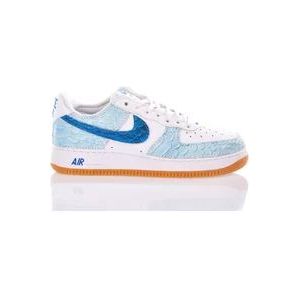 Nike Handgemaakte Blauw Witte Sneakers , Multicolor , Heren , Maat: 45 1/2 EU