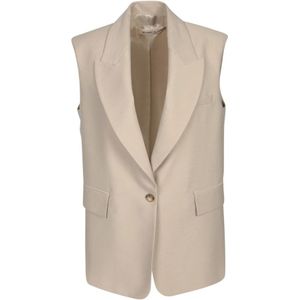 Blanca Vita, Dames, Jassen, Beige, Maat: 2XS Viscose,