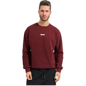 Disclaimer, Heren, Sweatshirts & Hoodies, Rood, Maat: S Katoen,