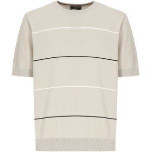 Peserico, Heren, Tops, Beige, Maat: M Katoen,