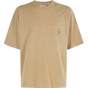 Carhartt Wip, Heren, Tops, Bruin, Maat: L Katoen,