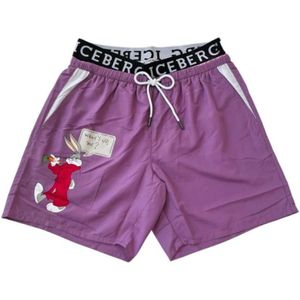Iceberg, Heren, Badkleding, Paars, Maat: M Poliester,