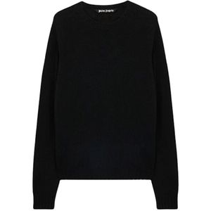 Palm Angels, Heren, Truien, Zwart, Maat: L Wol,