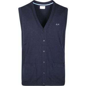 Sun68, Heren, Truien, Blauw, Maat: S Katoen,