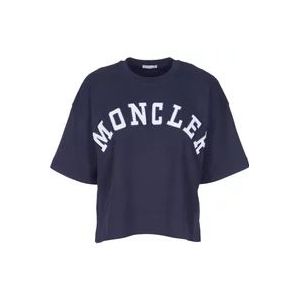 Moncler T-Hemden , Blue , Dames , Maat: M