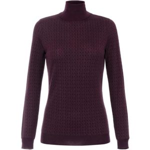 Elisabetta Franchi, Dames, Truien, Rood, Maat: S Wol,